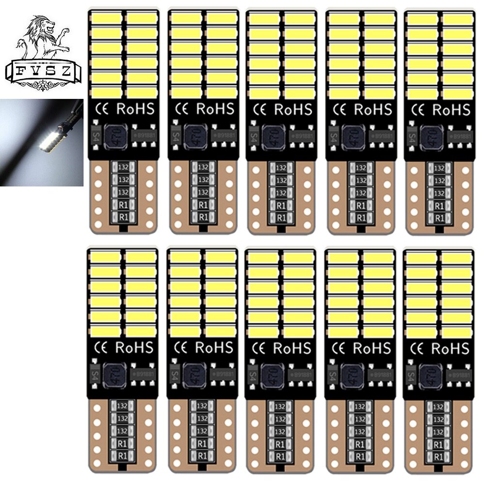LED ڵ ڵ , t10, w5w Canbus 4014 24SMD, 8W 6..